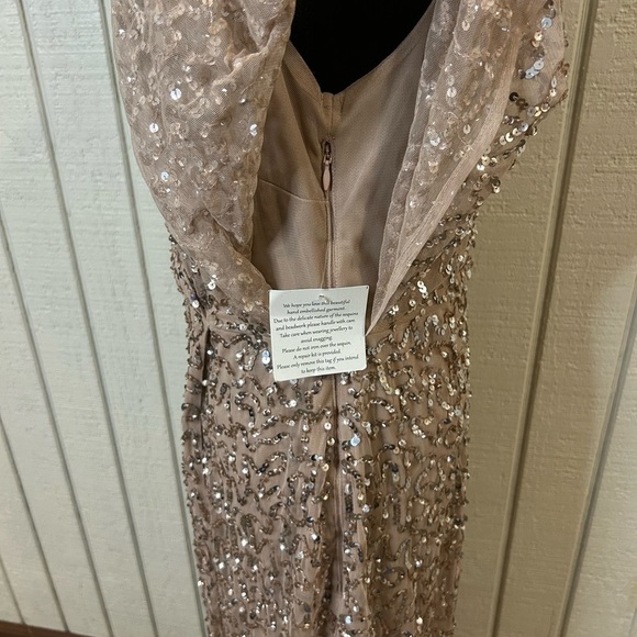 ASOS Maya Deluxe Tall Bridesmaid Sequin Wrap Dress, size 10. - Picture 5 of 8